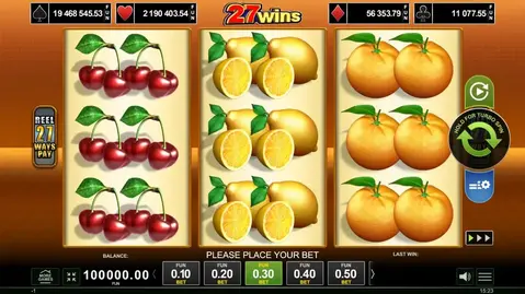 27 wins rtp